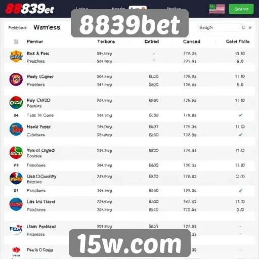Comparativo de jogos disponíveis na 8839bet